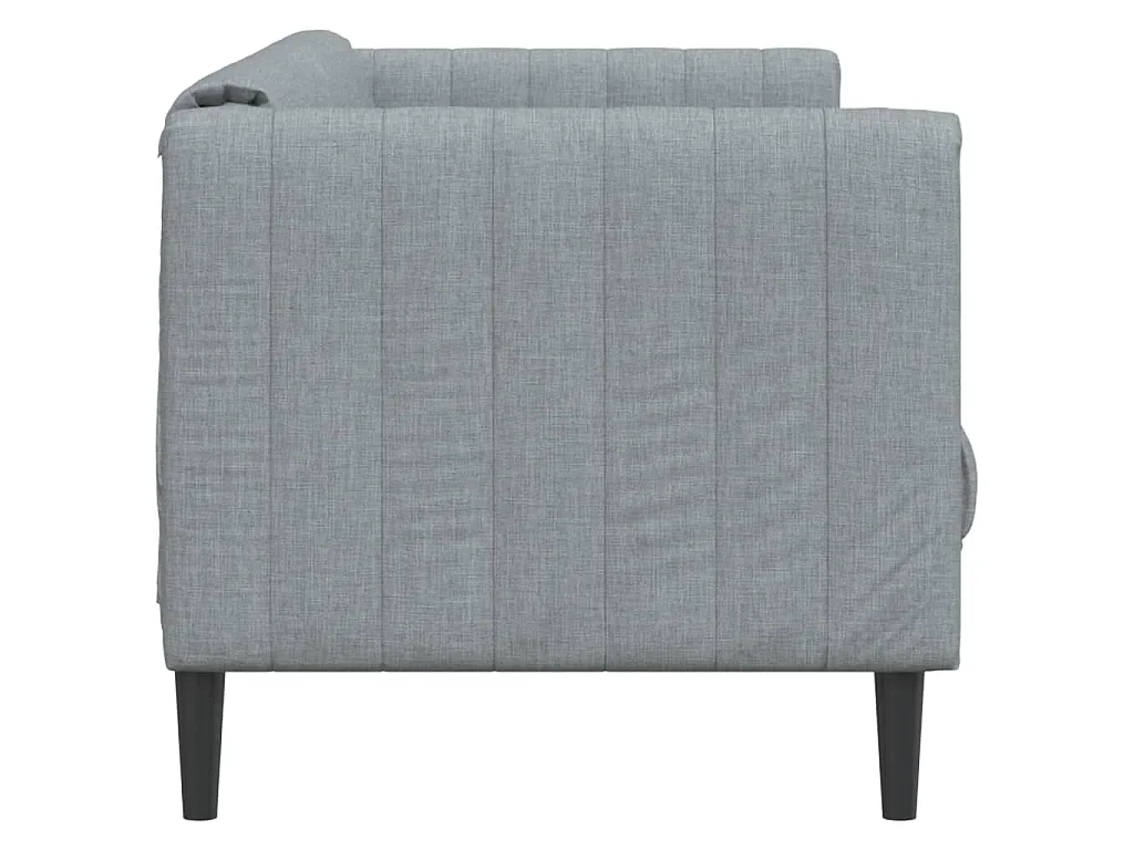 Canapé à 3 places gris clair tissu