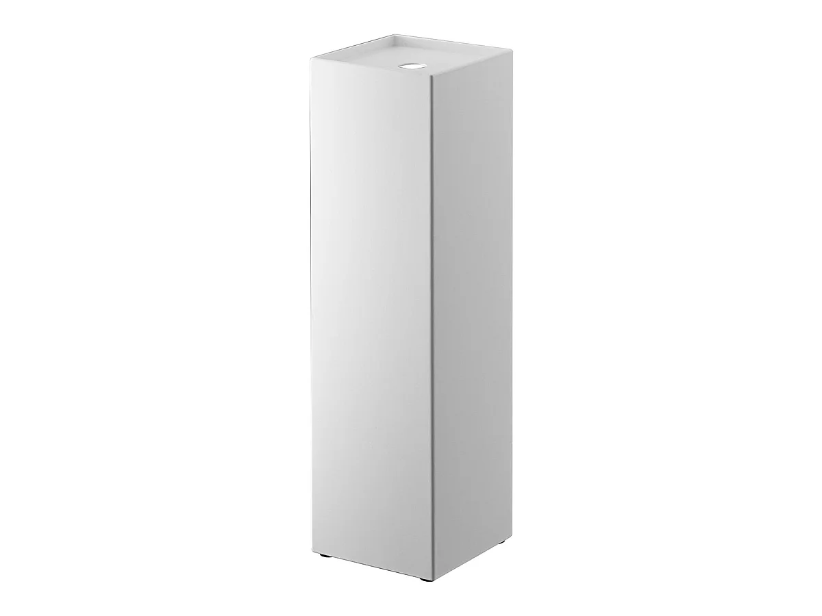 Portarrollos de papel higiénico de metal - H38,5 cm, Capacidad para 3 Rollos, Blanco o Negro, Almacenamiento Oculto