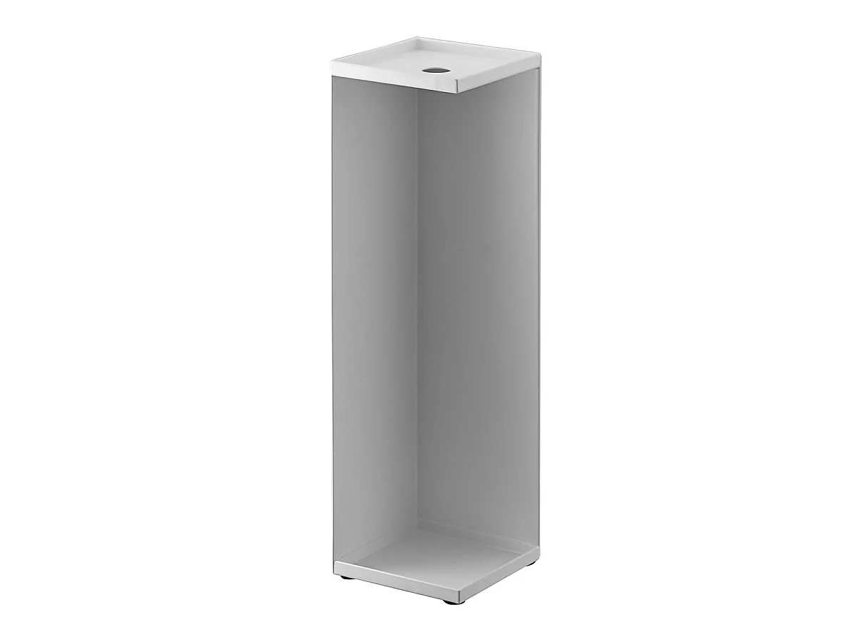 Portarrollos de papel higiénico de metal - H38,5 cm, Capacidad para 3 Rollos, Blanco o Negro, Almacenamiento Oculto