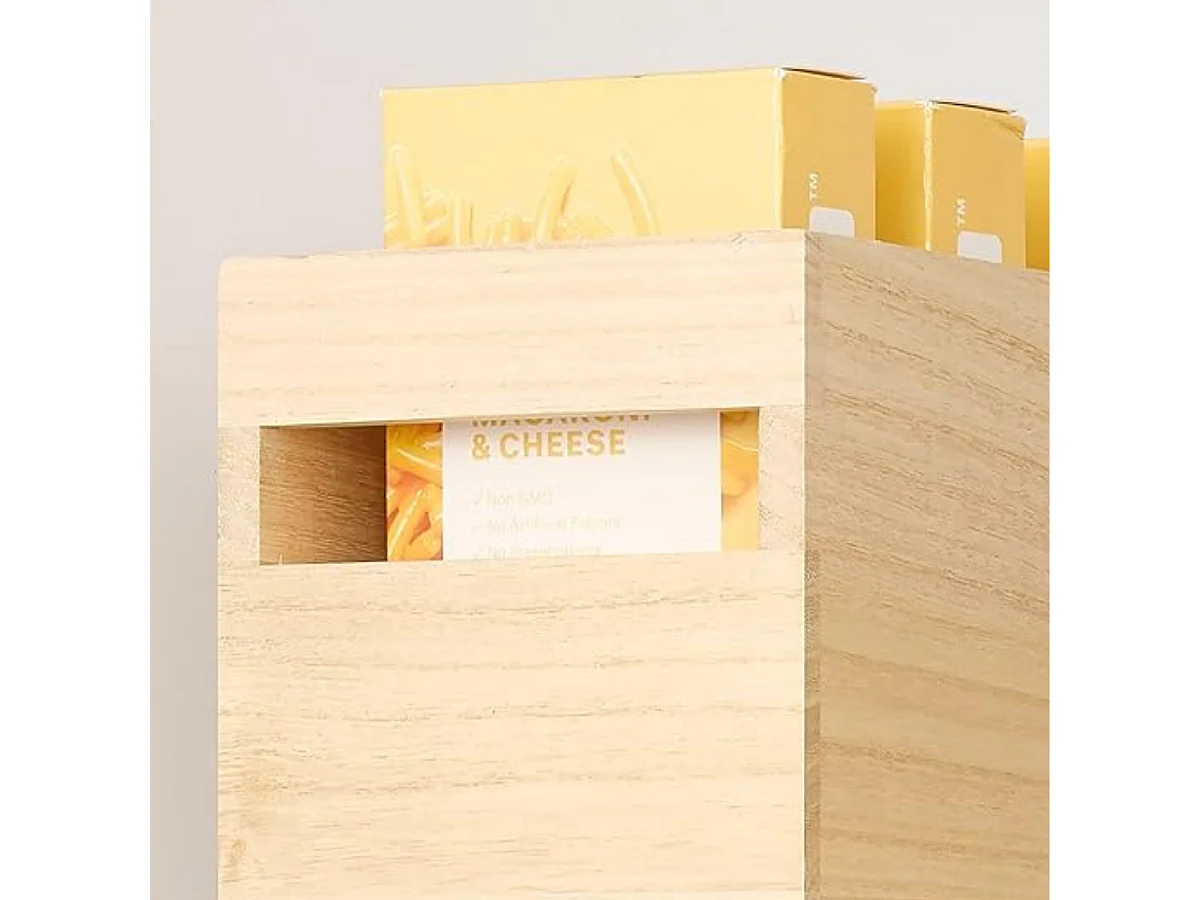 Bac de rangement en bois avec poignées H15,2 cm - OKA