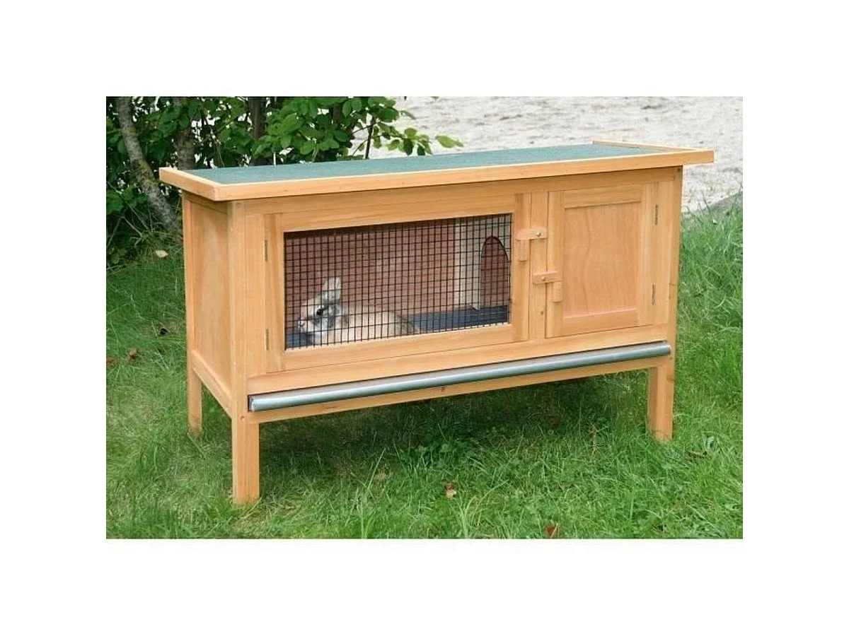 Clapier extérieur KERBL Fred en bois pour lapins et rongeurs 100x45x62 cm
