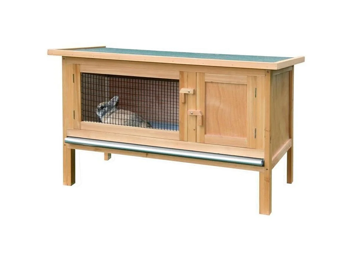 Clapier extérieur KERBL Fred en bois pour lapins et rongeurs 100x45x62 cm