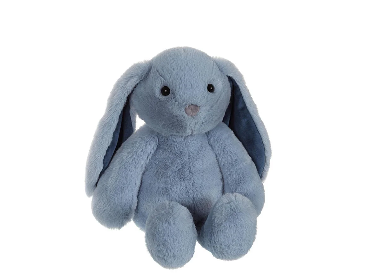 GIPSY TOYS Trendy Bunny Peluche Lapin Bleu Jeans 28 cm