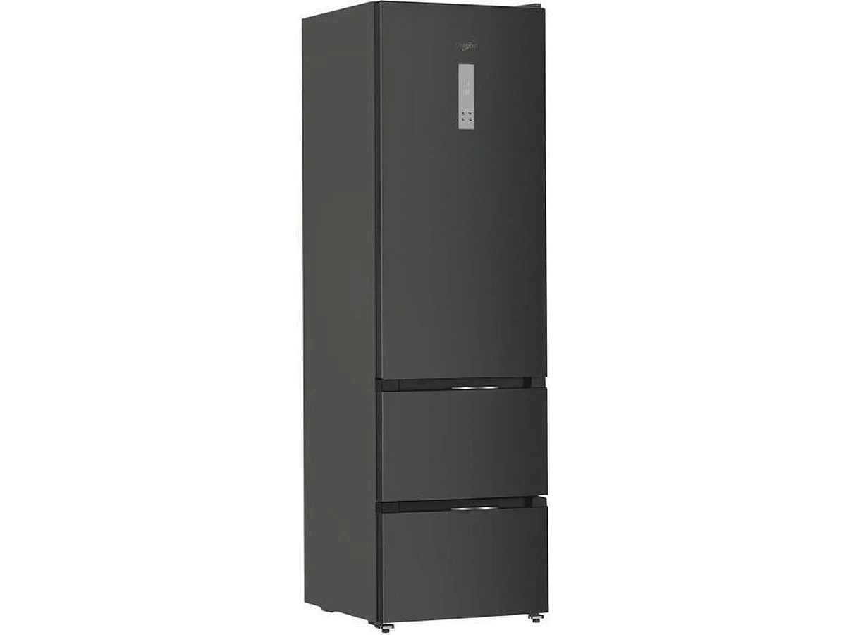 Whirlpool WHKF 6353 XBR6E - Réfrigérateur combiné pose libre 351 L, Dark Inox