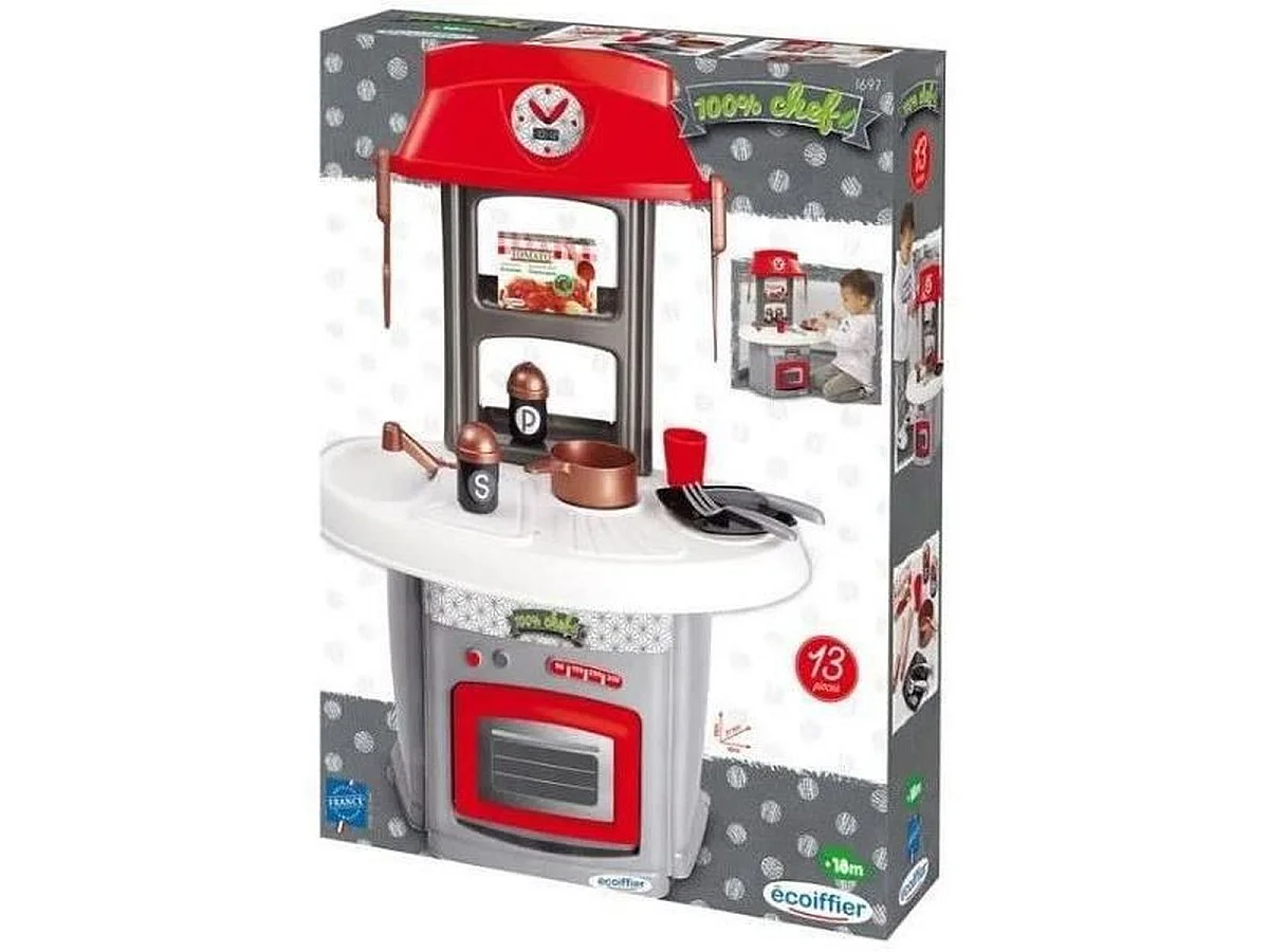 Cuisine dînette Ecoiffier Coquillette pour tout-petits avec four et accessoires