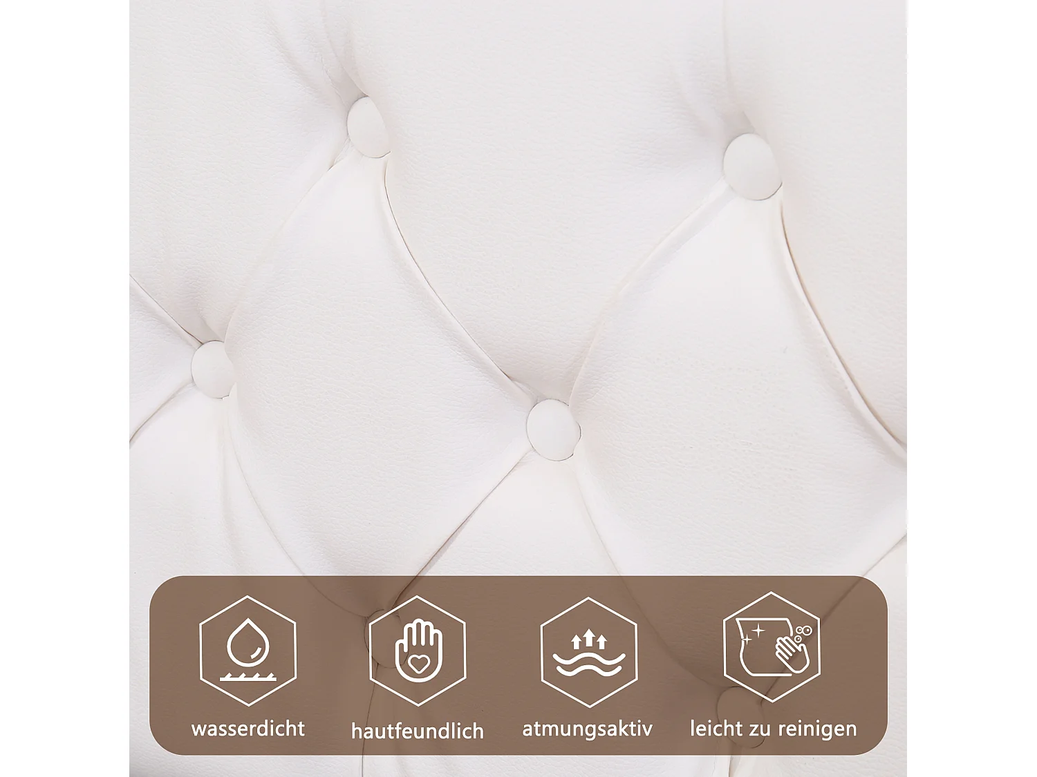 Lit coffre 140x200cm blanc pu avec led rangement sommier - Sweiko
