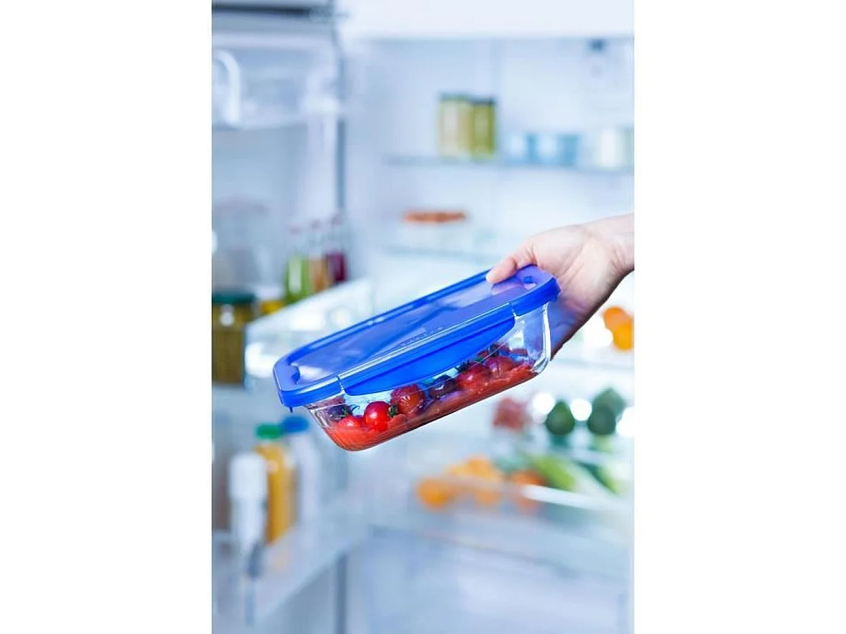 Pyrex Cook & Go Boîte de cuisson et de conservation en verre rectangulaire - 3.40 l - Couvercle 100% hermétique et étanche