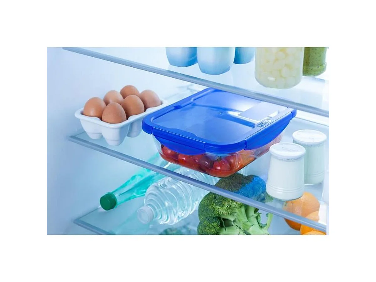 Pyrex Cook & Go Boîte de cuisson et de conservation en verre rectangulaire - 3.40 l - Couvercle 100% hermétique et étanche