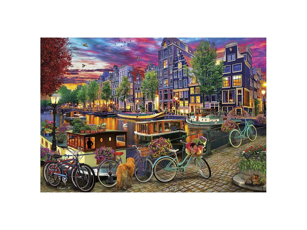 Educa Puzzle 6000 pièces "Bicycles in Amsterdam" - 156 x 107 cm