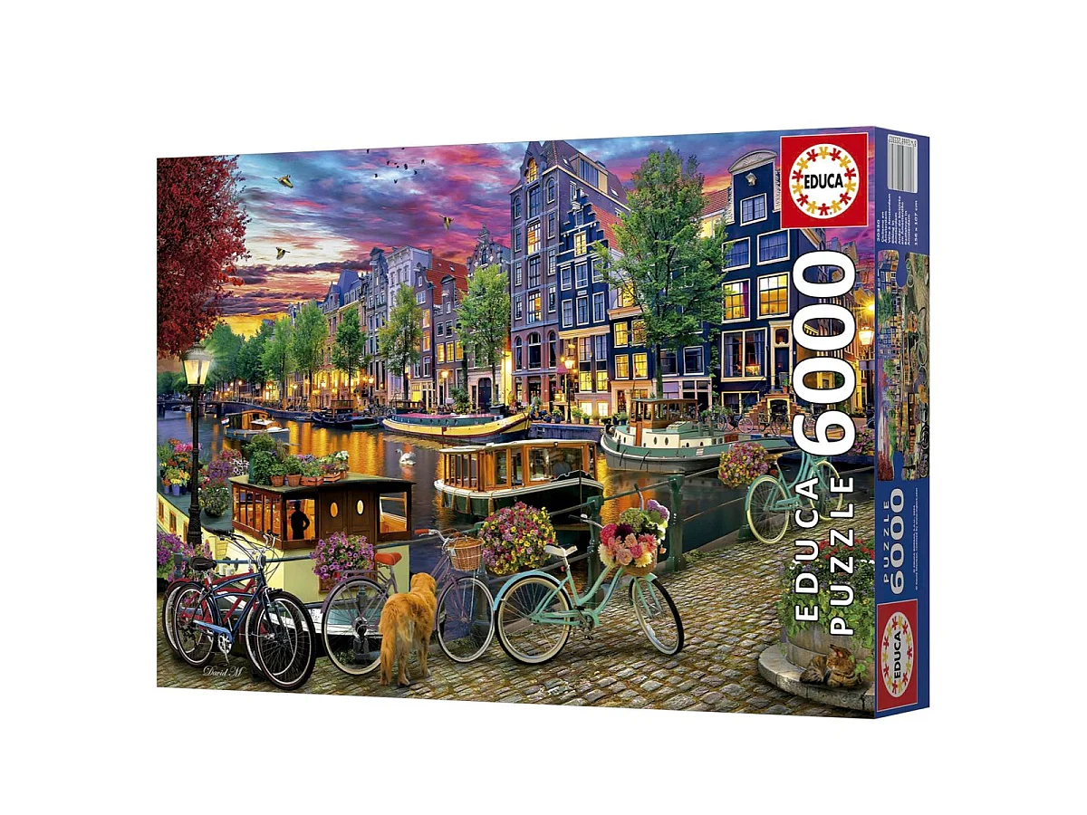 Educa Puzzle 6000 pièces "Bicycles in Amsterdam" - 156 x 107 cm