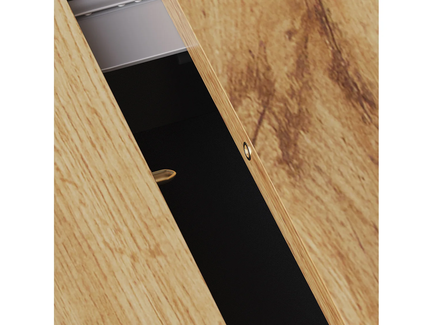 Table à manger extensible 4 à 6 personnes, 110-140 cm, noir et naturel