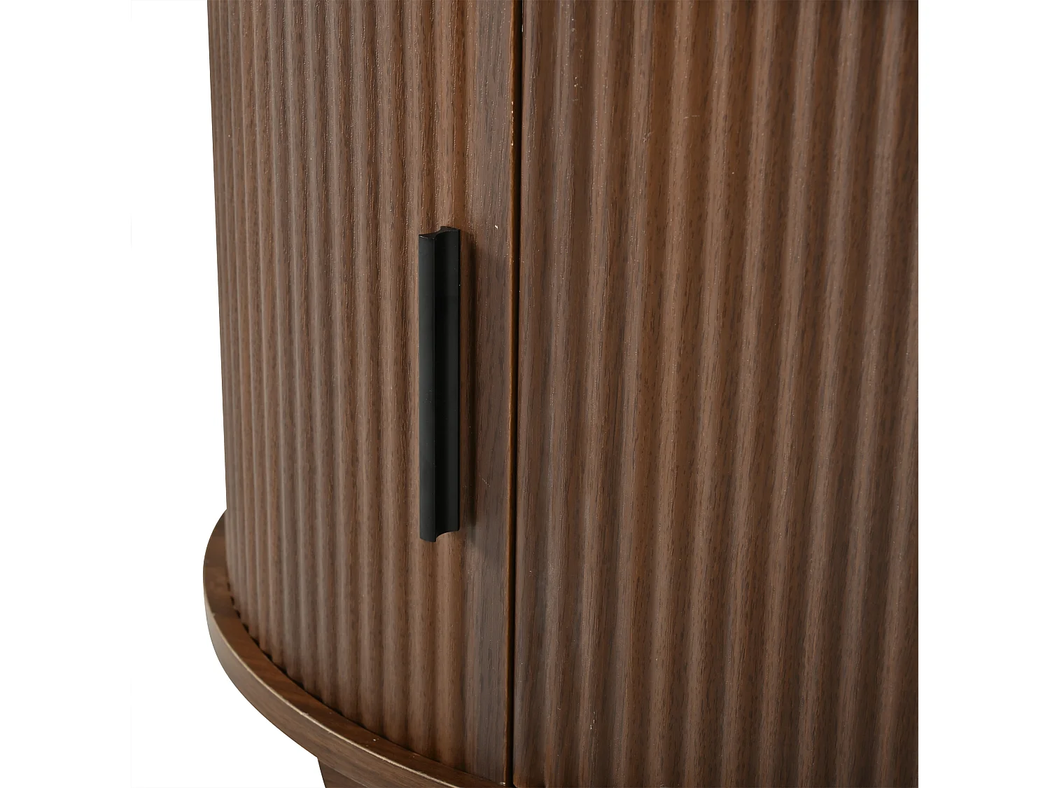 Table basse relevable ovale en MDF, effet noyer, avec rangement, 100 x 50 cm