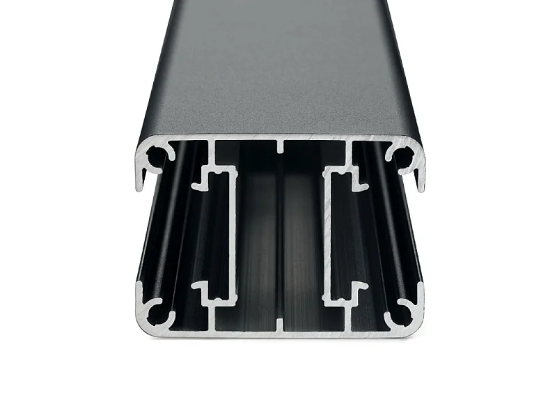 Kit complet clôture composite et aluminium à sceller H 1m80 L 5m40 gris quartz avec renforts acier - Palissade - Brise vue