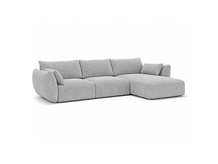 Narożnik BONS modułowy szary 308x170 cm POSO 55 sztruks prawy