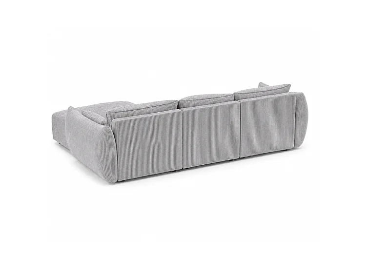 Narożnik BONS modułowy szary 308x170 cm POSO 55 sztruks prawy
