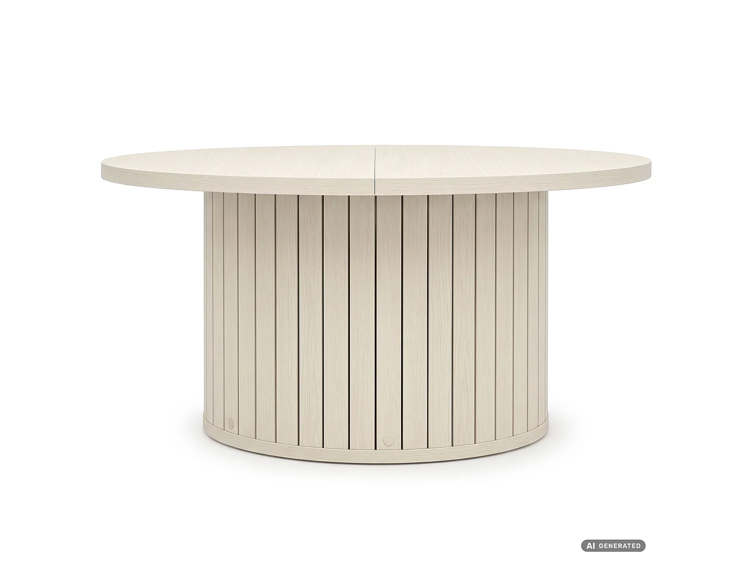 Mesa de centro NUBO caxemira 80 cm redonda canelada 80x80x45 cm