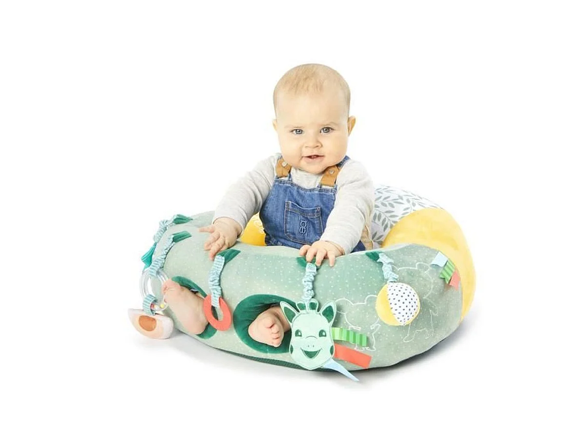 Sophie la Girafe Babysitz & Spiel 2-in-1 Gepolsterter Aktivitätsstuhl für Babys