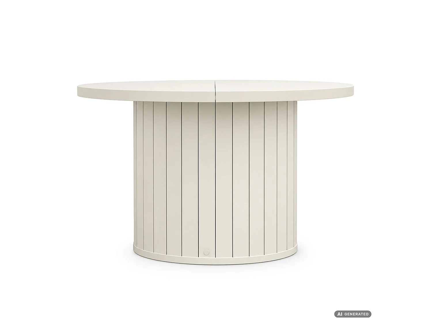 Mesa de centro NUBO caxemira 60 cm redonda canelada 60x60x45 cm
