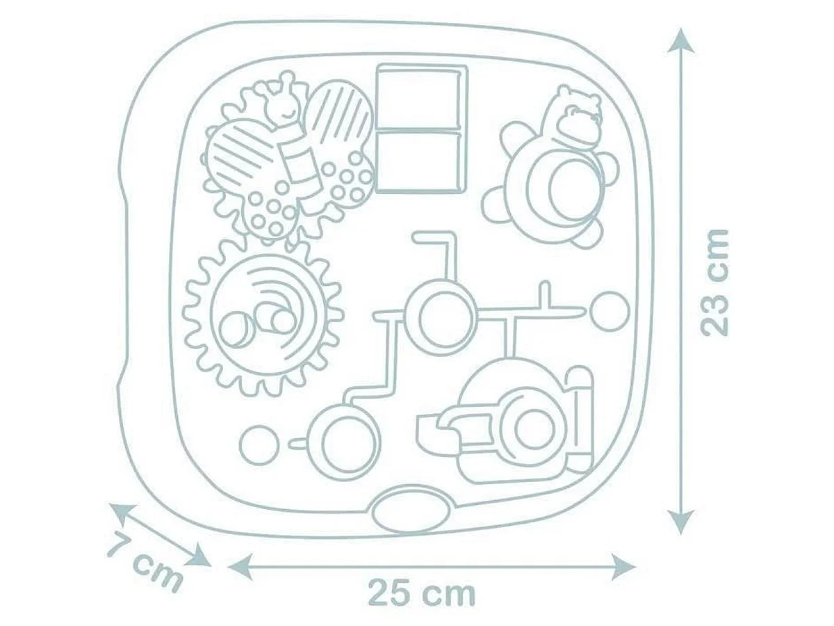 Tablette d'activités Little Smoby - 5 jeux sensoriels, dès 12 mois