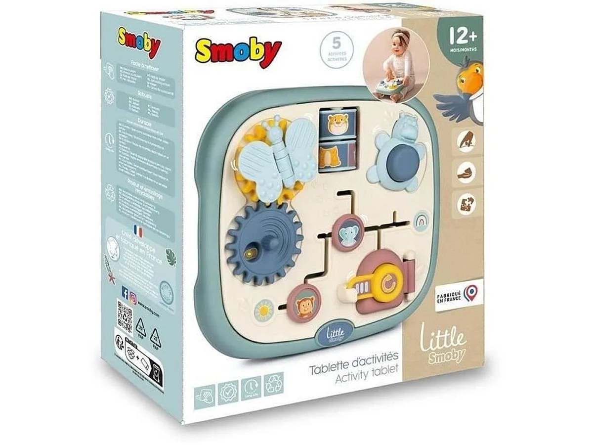 Tablette d'activités Little Smoby - 5 jeux sensoriels, dès 12 mois