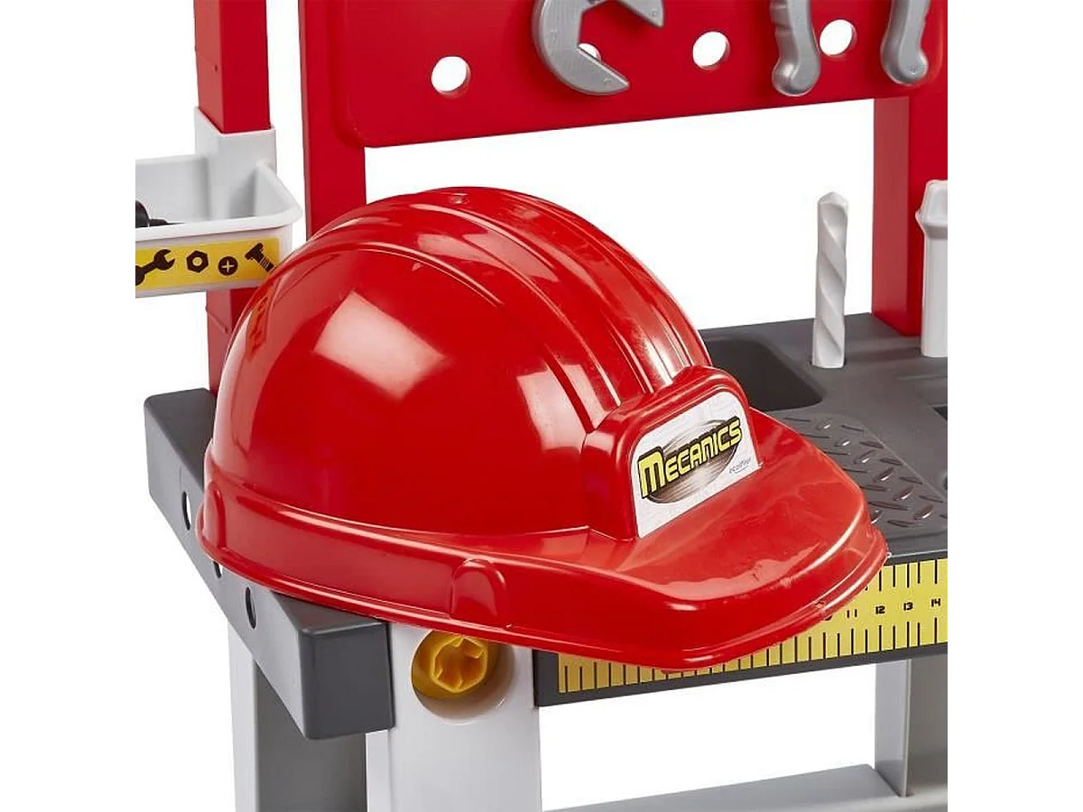Ecoiffier Super Pack Mécanics - Ensemble d'outils et établi 3-en-1 pour enfant, 19 pièces
