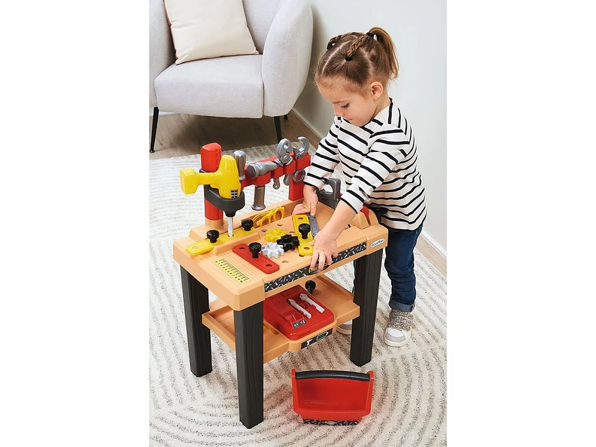 ECOIFFIER Grand établi de jeu avec 28 accessoires pour enfants dès 18 mois