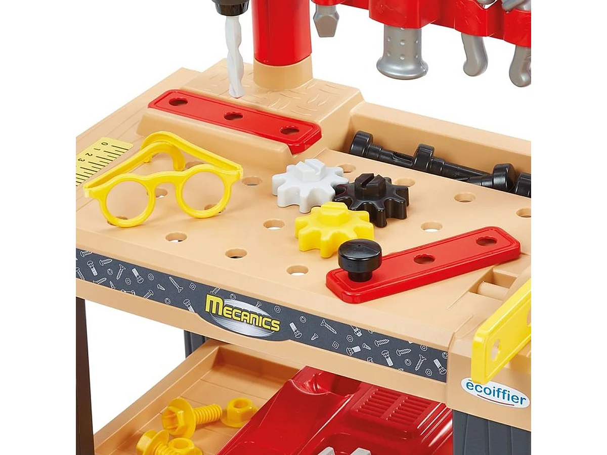 ECOIFFIER Grand établi de jeu avec 28 accessoires pour enfants dès 18 mois