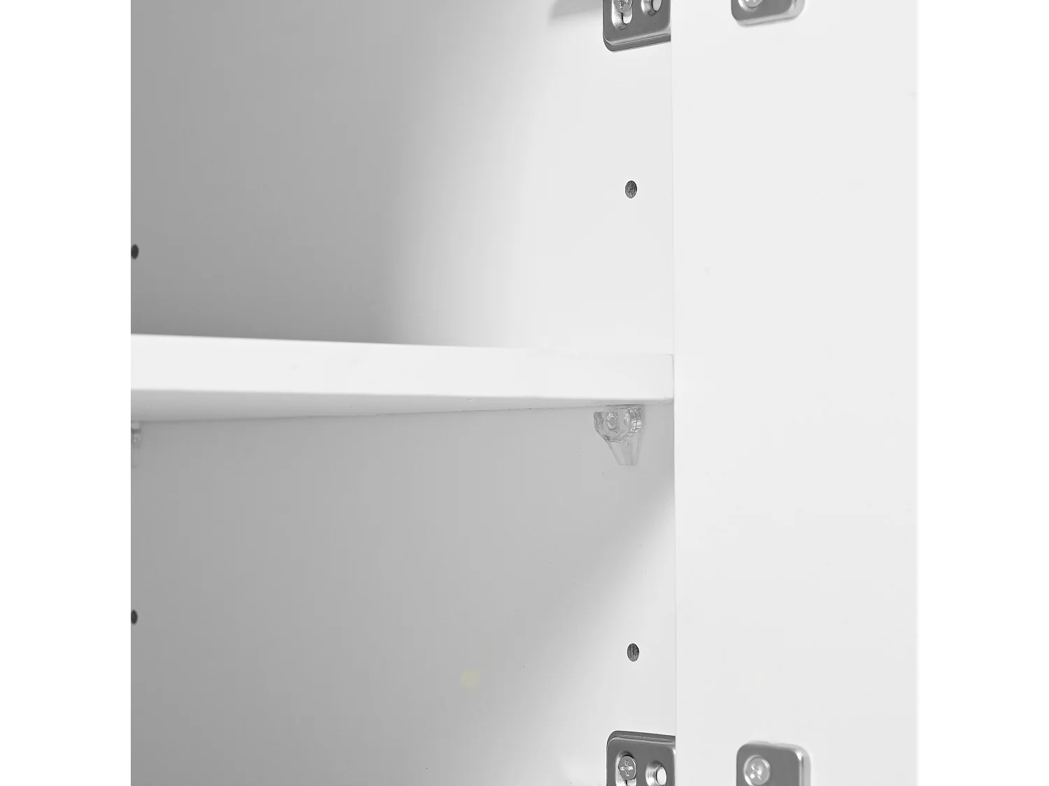 Gran tocador con espejo LED regulable, taburete incluido, 3 cajones y 2 puertas, almacenaje blanco 151x110x40 cm