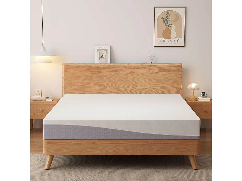 Matelas mousse confortable 90-180x200 cm double face H3/H4, 20 cm d'épaisseur, housse amovible et lavable, certifié Oeko-TEX