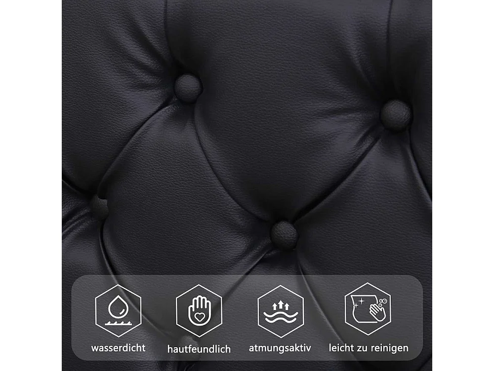 Polsterbett 180x200 cm met Lattenrost en grote opbergruimte, geïntegreerde LED, Funktionsbett PU Comfortabel voor slaapkamer en gasten
