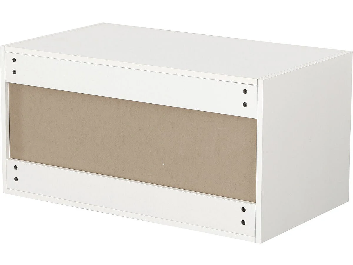 "Opéra White Wood Walk-in Closet Förlängningsmodul 80x45x40 cm - Stabil Konstruktion - Kompatibel med Opéra-serien"