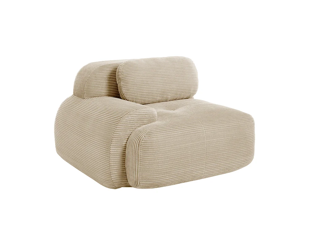 Modulaire hoekbank van corduroy met kussens, ergonomische armleuningen en eersteklas comfort