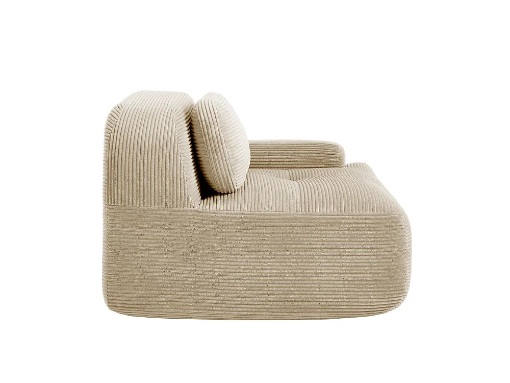 Modulaire hoekbank van corduroy met kussens, ergonomische armleuningen en eersteklas comfort