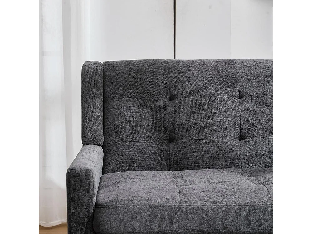 Ensemble de fauteuils accent 2 pièces – Fauteuil simple & double, mousse haute densité, tissu durable, pieds en bois