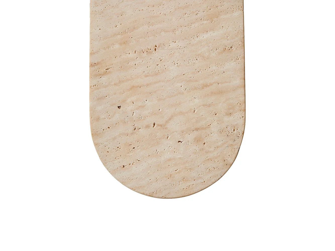 Elegant "Tor All" Travertin Vägglampa - Beige/Vit - 18 x 1 cm - Höjd 39 cm