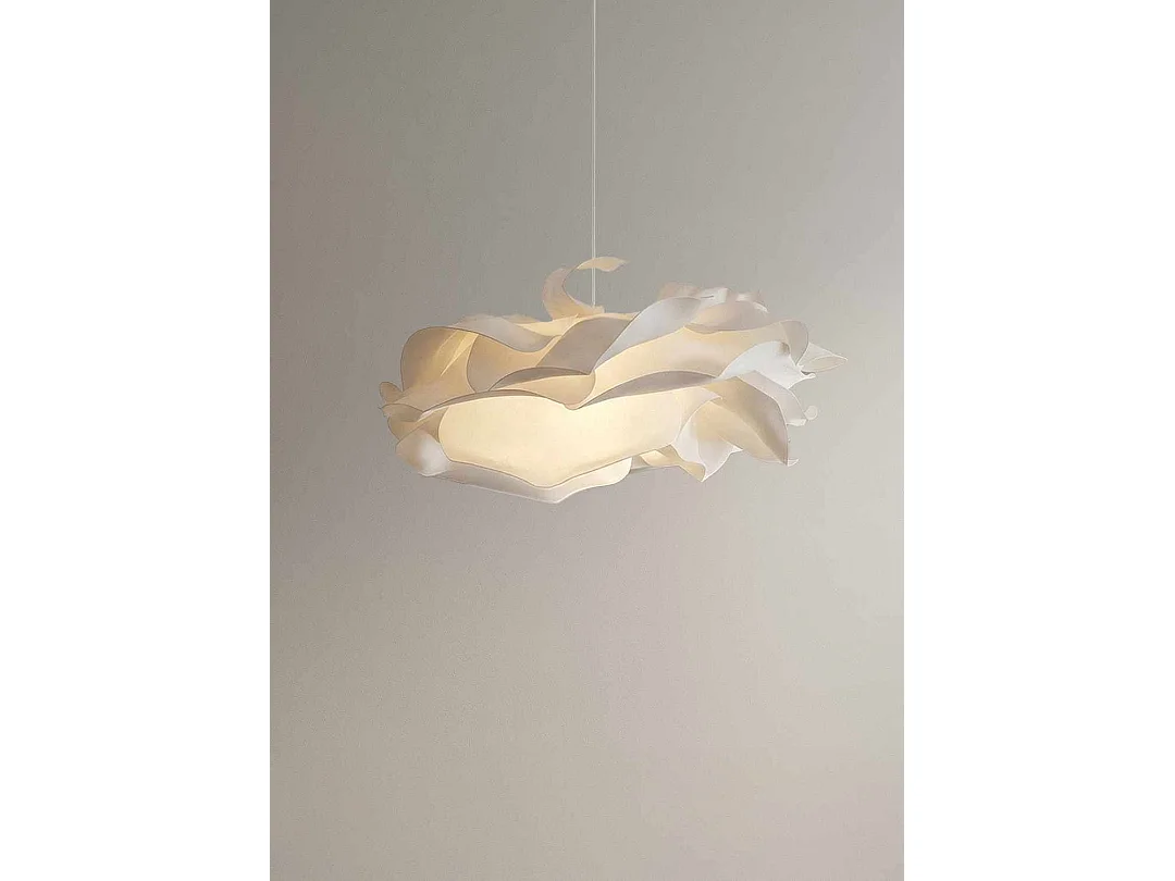 "MOD0009" Vit Plast Takpendel - 58 x 58 cm - Justerbar Höjd