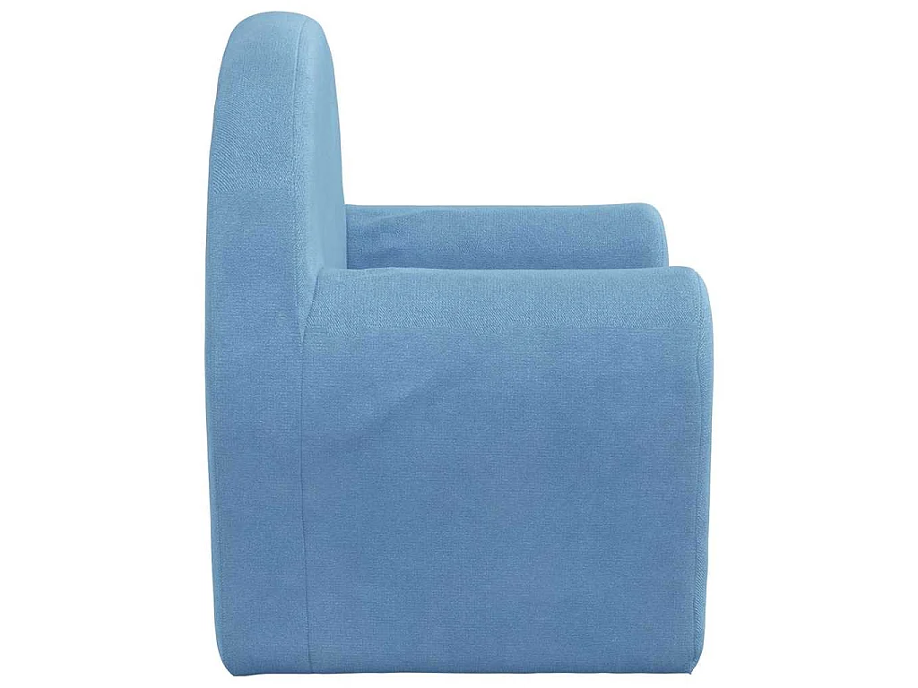 Kinderbank zacht pluche blauw