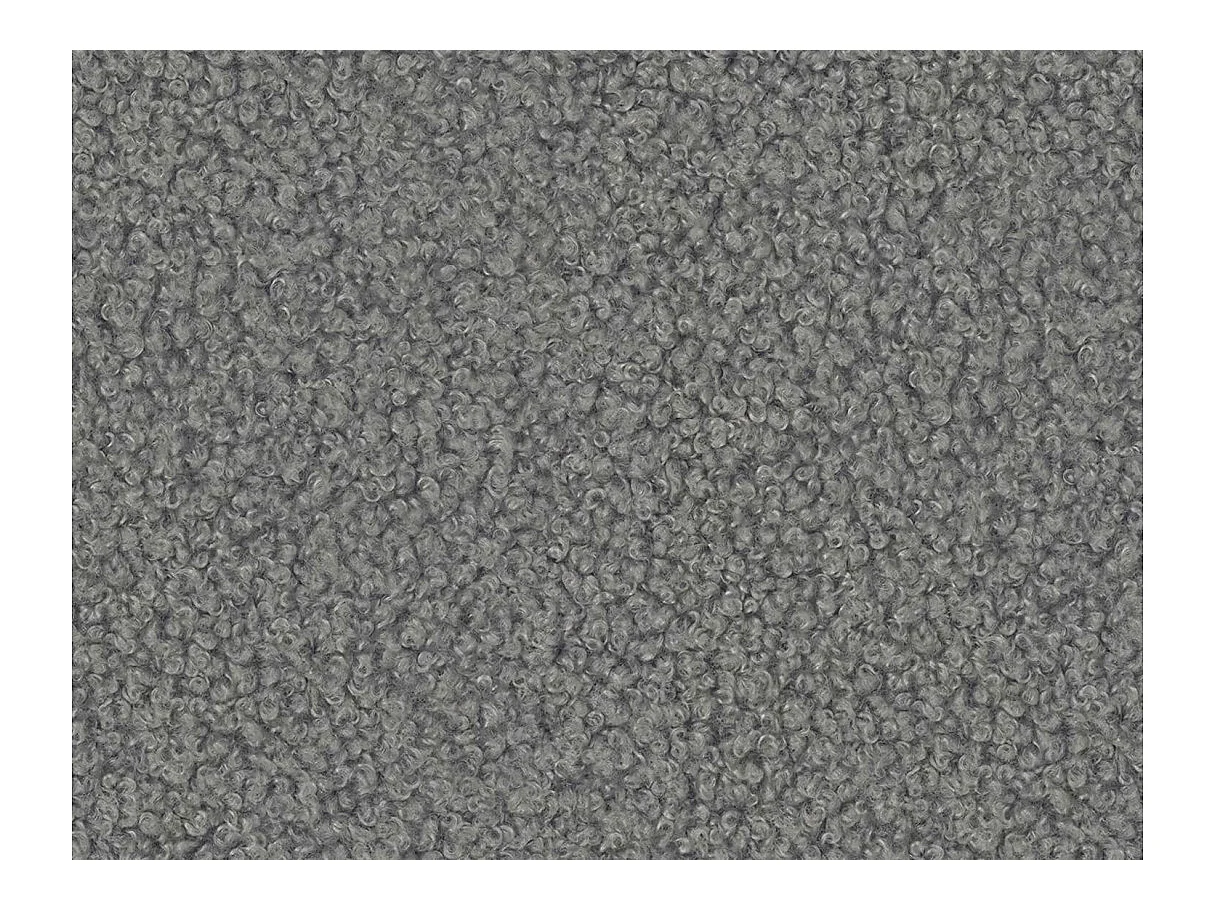 Canapé dangle convertible réversible ALYA avec coffre en tissu bouclette - Gris anthracite