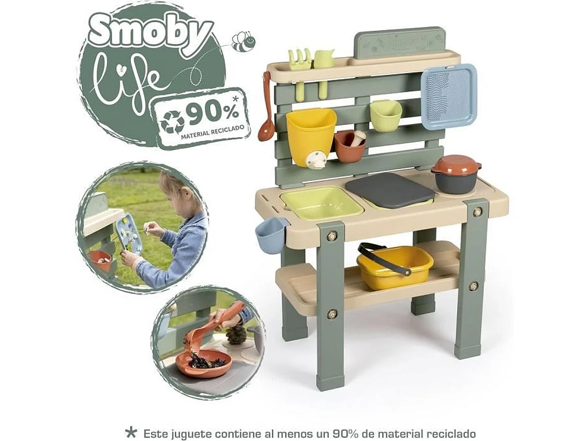 Smoby Life Mud Kitchen — Cuisine d'extérieur pour enfants (3+)