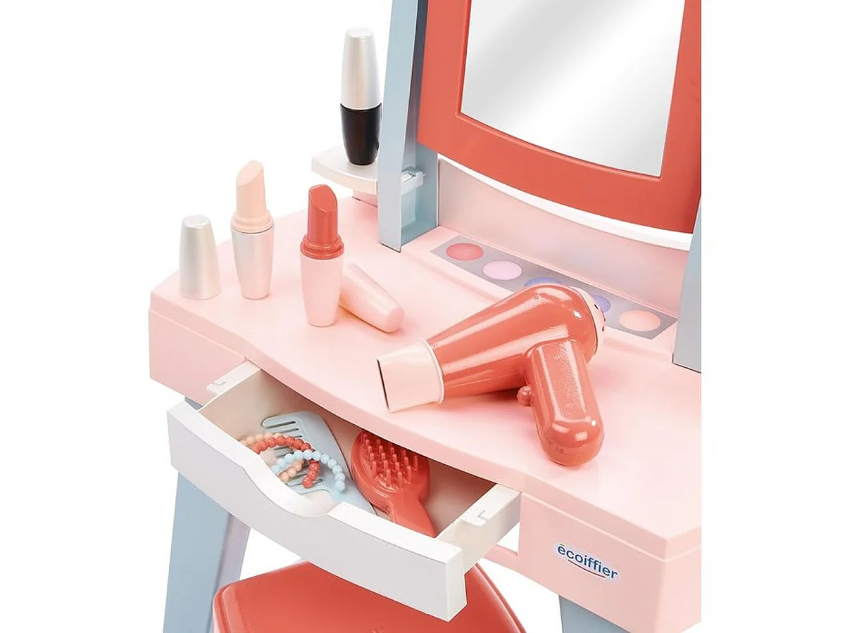 Ecoiffier Ma Première Coiffeuse - Coiffeuse jouet avec 11 accessoires pour 12-36 mois