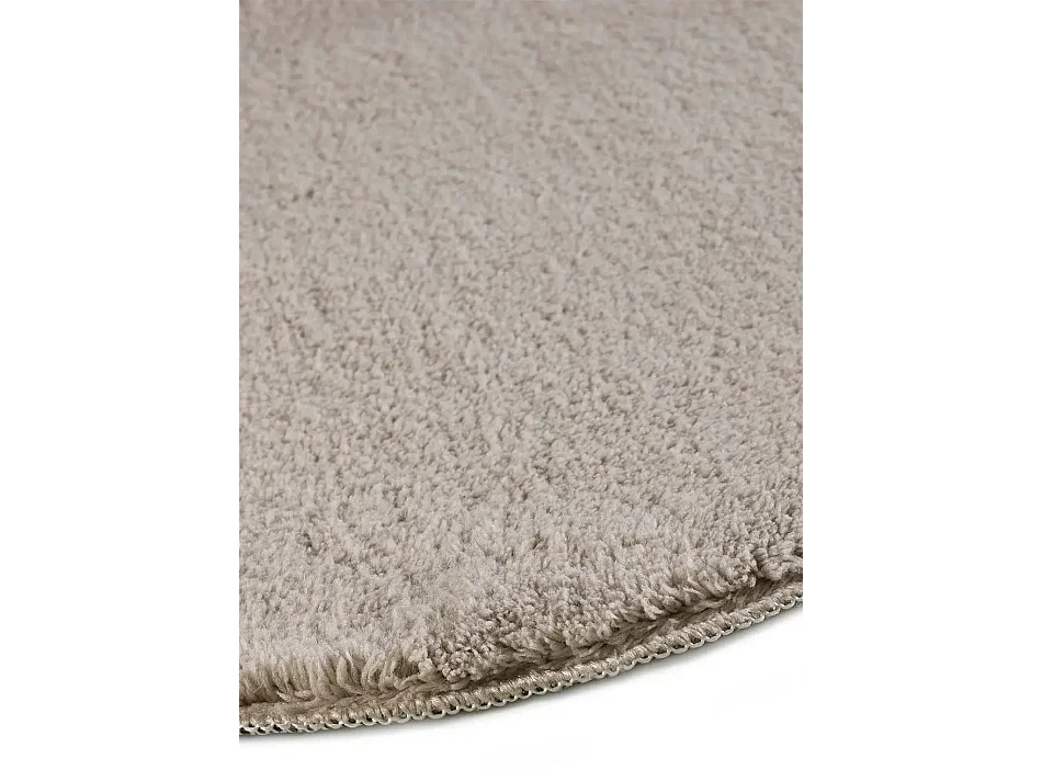 Tapis intérieur lavable antidérapant - uni - taupe - 200 x 280 cm - MELLOW