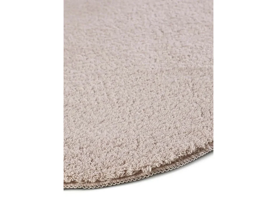 Tapis intérieur lavable antidérapant - uni - rose poudré - 200 x 280 cm - MELLOW