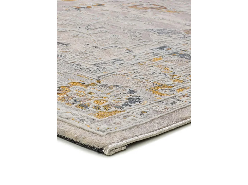 Laagpolig tapijt - oosterse vintage - beige / veelkleurig - 192x290 cm - BERTA