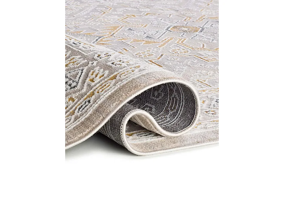 Tapis intérieur - vintage oriental - beige / moutarde - 154 x 230 cm - BERTA