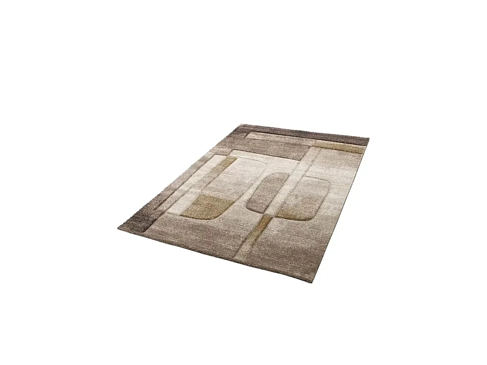 Tappeto interno - astratto - beige / marrone - 80 x 120 cm - TEVA