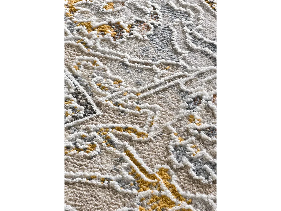 Laagpolig tapijt - oosterse vintage - beige / veelkleurig - 192x290 cm - BERTA