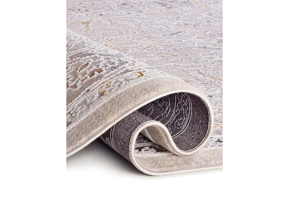 Laagpolig tapijt - oosterse vintage - beige / veelkleurig - 192x290 cm - BERTA