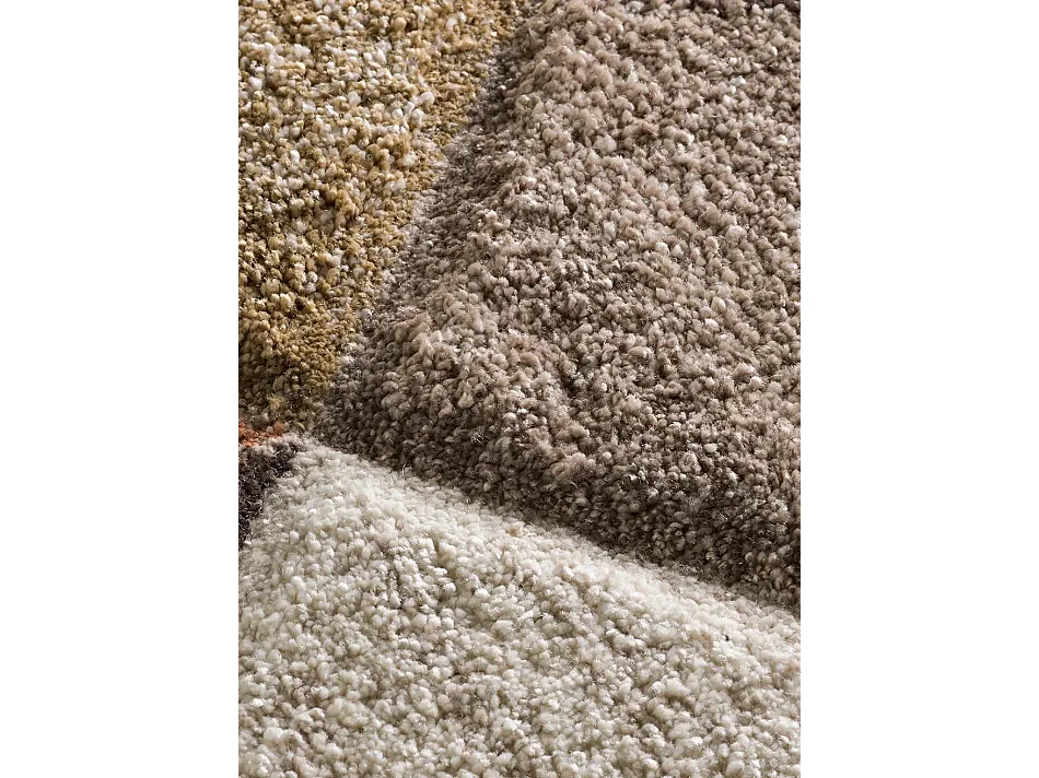 Tapis intérieur - géométrique - beige / marron - 200 x 285 cm - TEVA