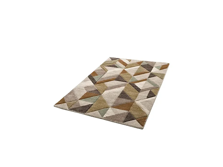 Tapis intérieur - géométrique - beige / marron - 200 x 285 cm - TEVA