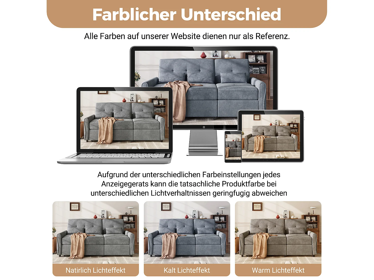 3-zits slaapbank met verstelbare rugleuning en voetensteun - Chenille - 176 x 148 x 83 cm - Grijs (chaise longue-modus)